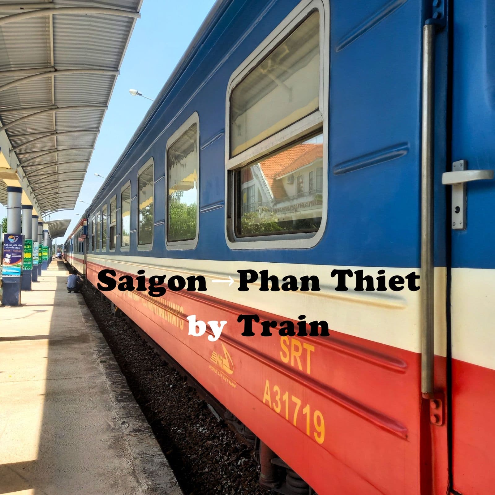 Saigon to Phan Thiet by Train: Passengers & Motorbikes