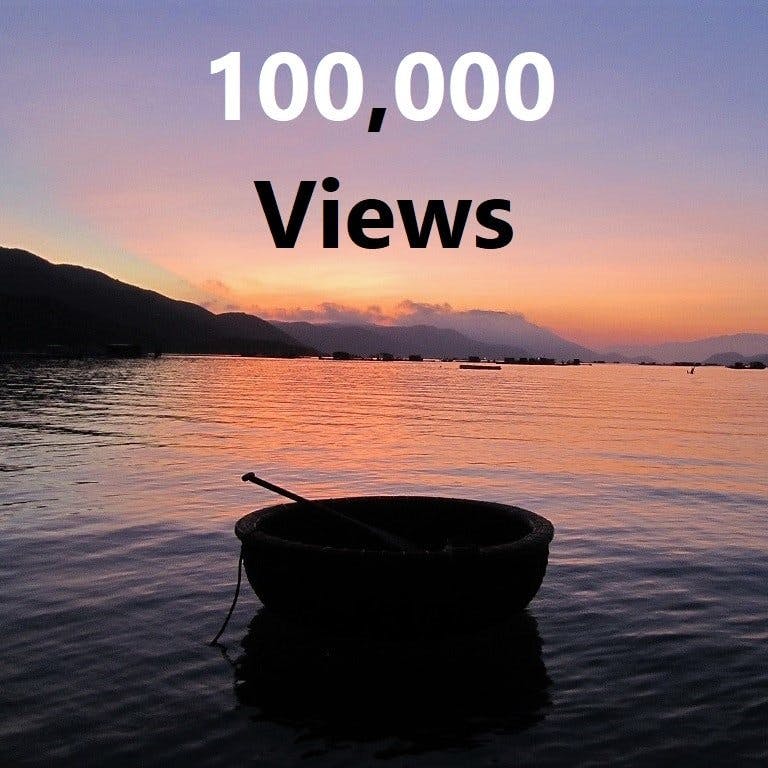 Vietnam Coracle YouTube Channel, 100,000 views