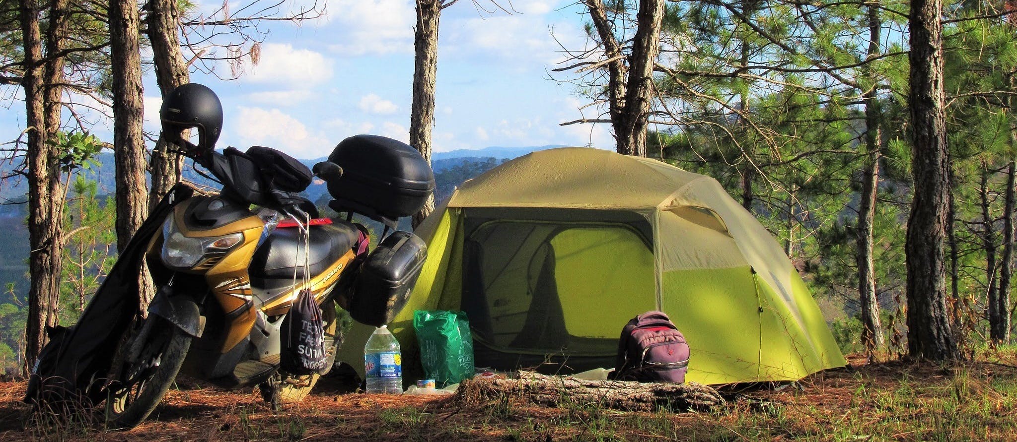 Motocamping in south-central Vietnam in the dry season