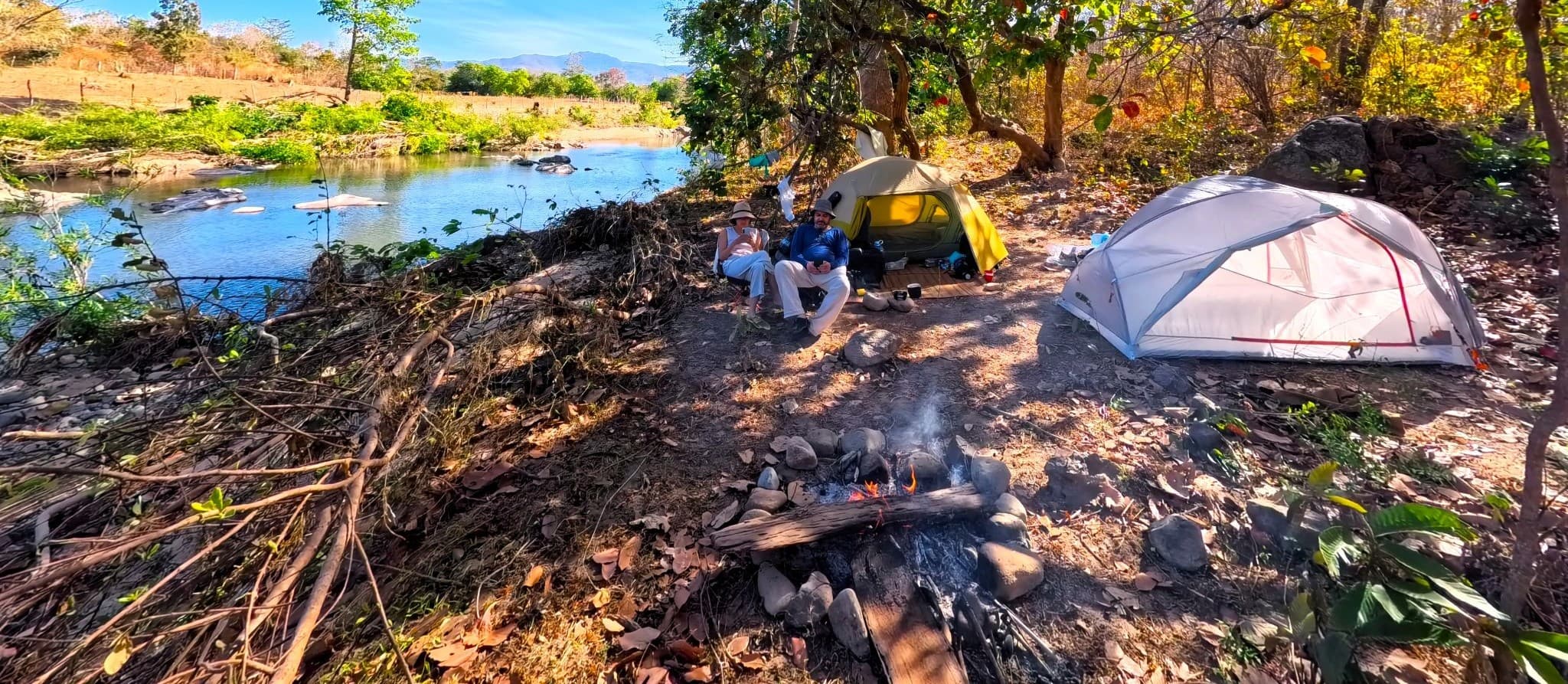 Wild Camping on Lòng Sông River, Vietnam