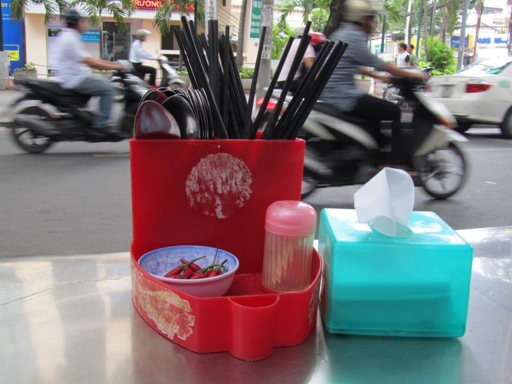Street eating in Saigon