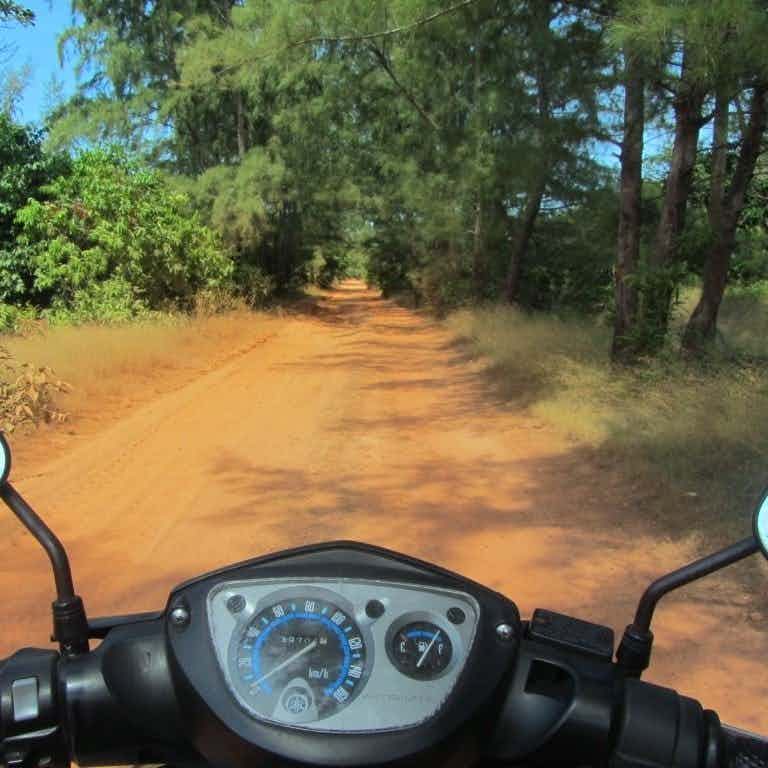 Riding red dirt roads, Phu Quoc Island, Vietnam