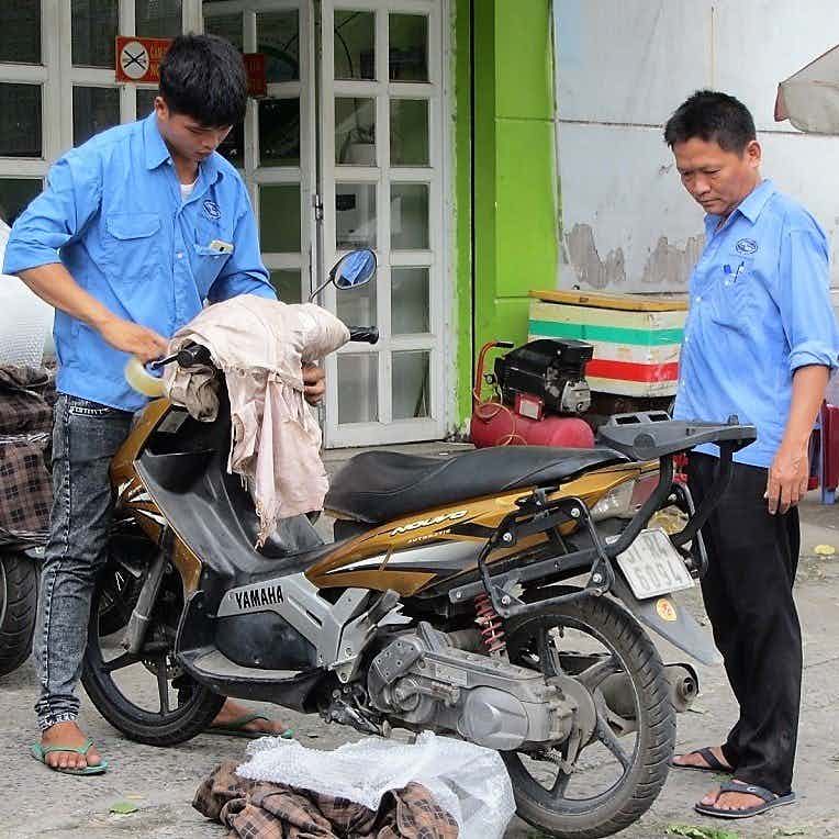 How to send your motorbike on the train in Vietnam