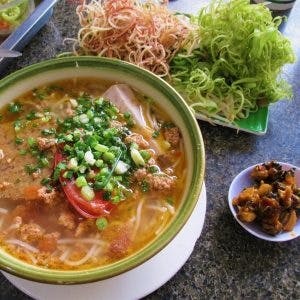 Bún Riêu Cua Ốc - crab & snail noodle soup, Saigon, Ho Chi Minh City, Vietnam