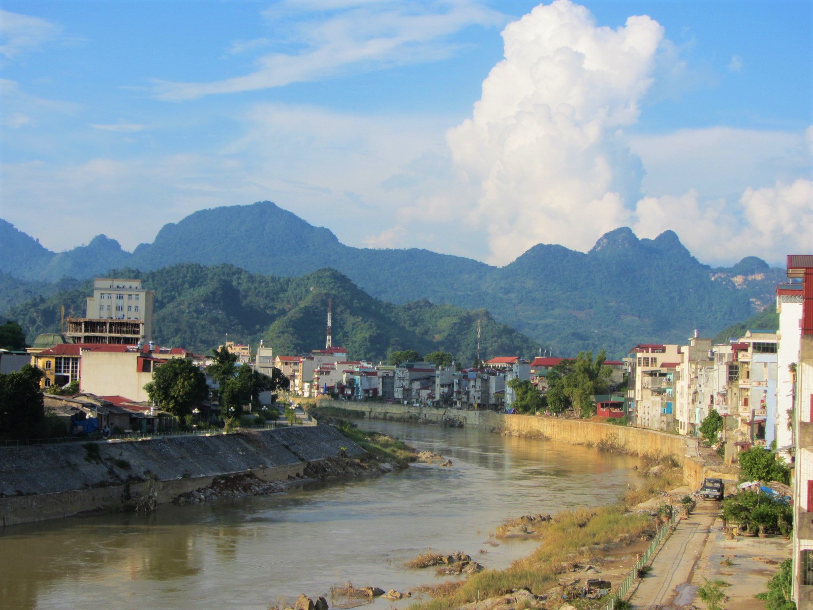 Ha Giang City on the Lo (Blue) River